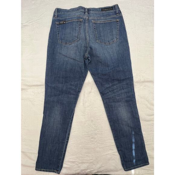 Rock & Republic Women's Berlin Tuxedo Stripe Denim Jeans Size 14 Streetwear - Picture 2 of 16